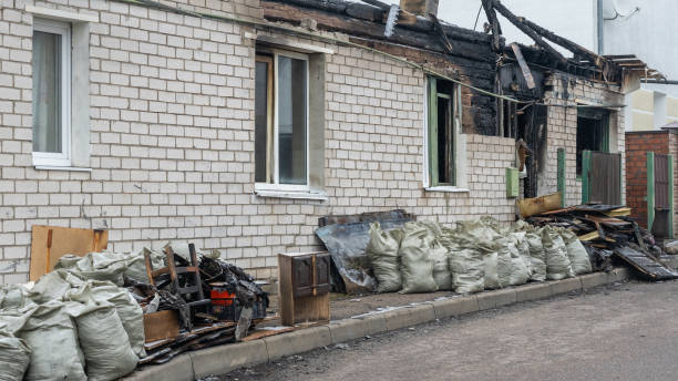 Professional Fire Damage Removal technician working in Falls Church, VA